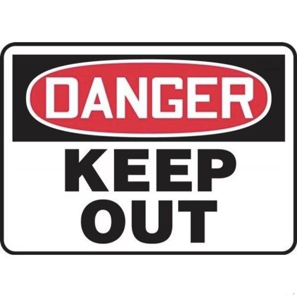 Accuform OSHA DANGER SAFETY SIGN KEEP OUT MADM147VS MADM147VS - main